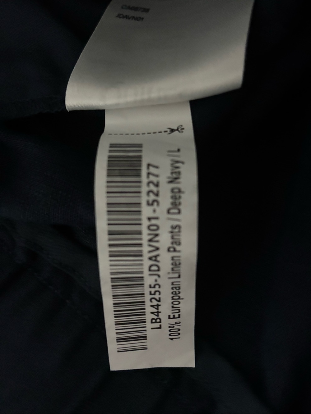 Navy Elastic Waist Casual Pants by Quince - Picture 3 of 6